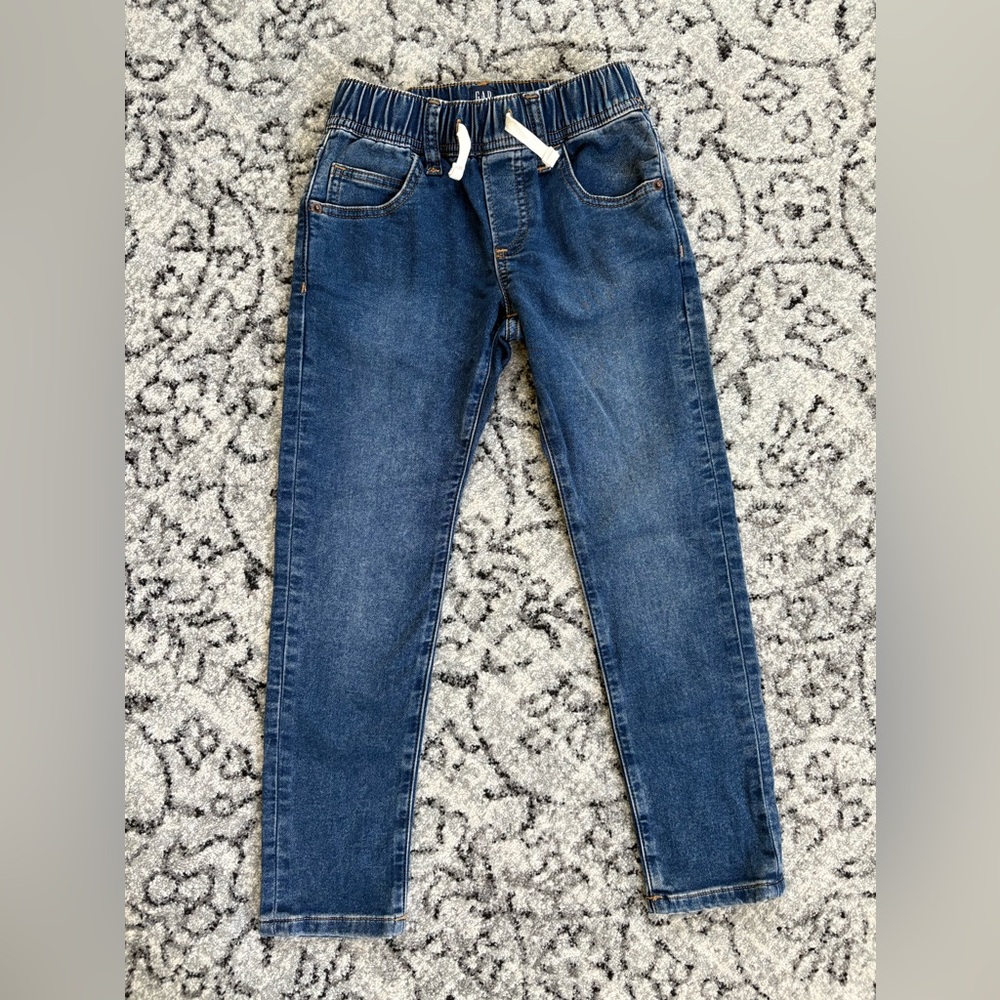 GAP Boys Dark Blue Pull-On Stretch Slim Denim - Small